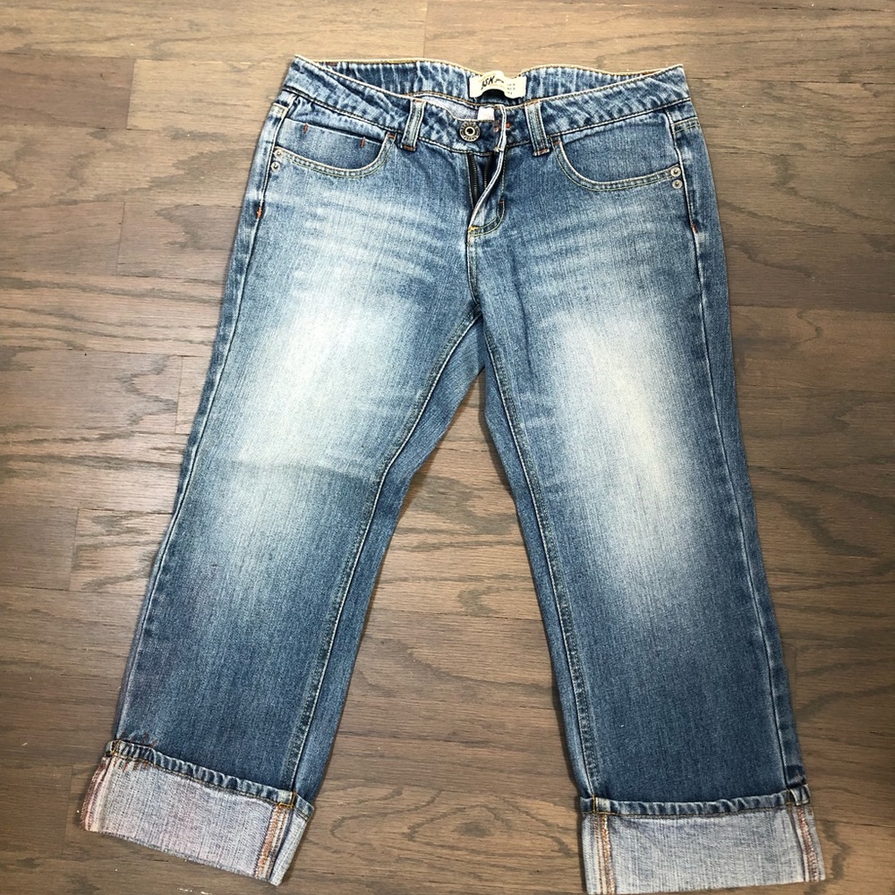 BERSHKA | Denim capri pants